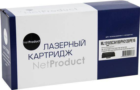 

Картридж NetProduct (N-ML-1710D3) для Samsung ML-1510/1710/Xerox Ph3120/PE16, Универс., 3K