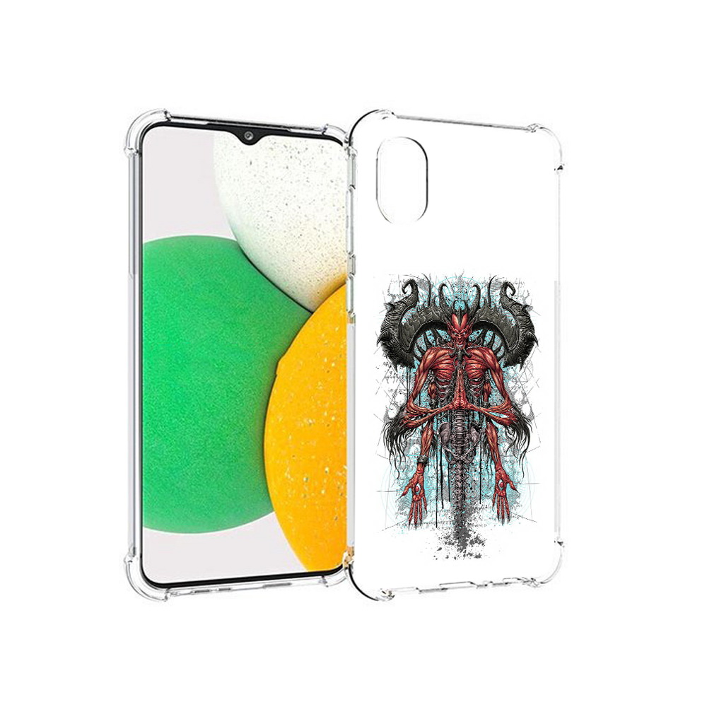 

Чехол MyPads Tocco для Samsung Galaxy A03 Core дьявол (PT224480.538.340), Прозрачный, Tocco