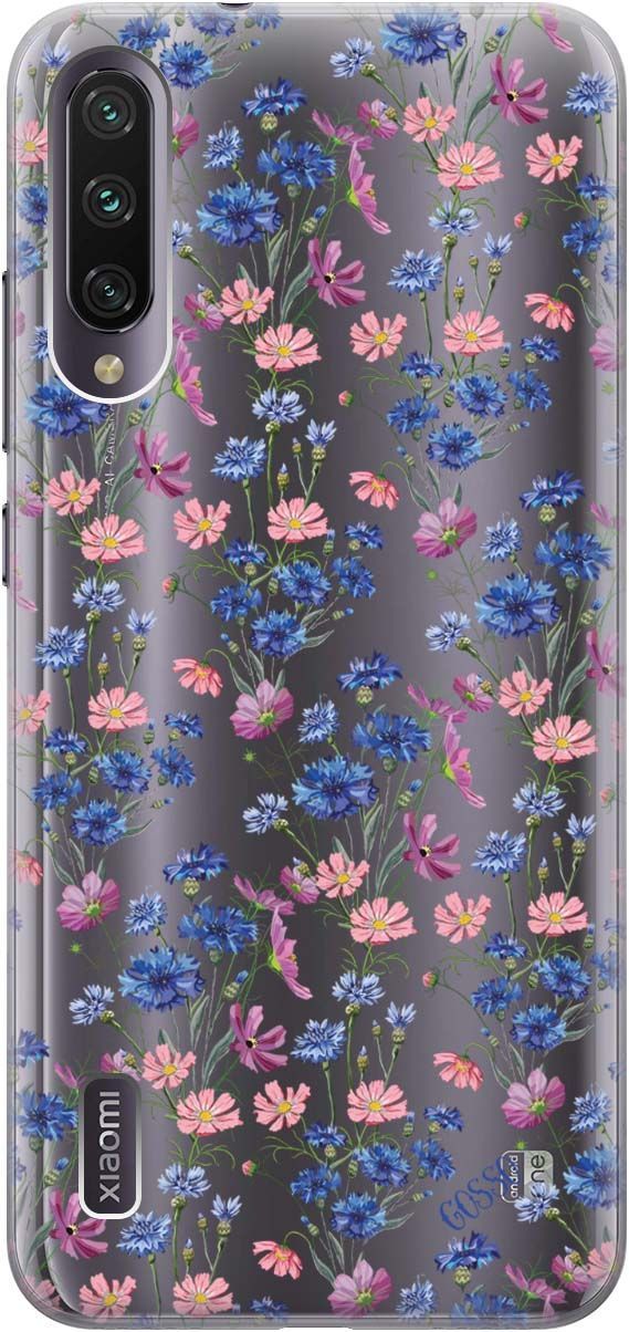 

Чехол на Xiaomi Mi A3 "Lovely Cornflowers" прозрачный, Прозрачный;голубой, 703