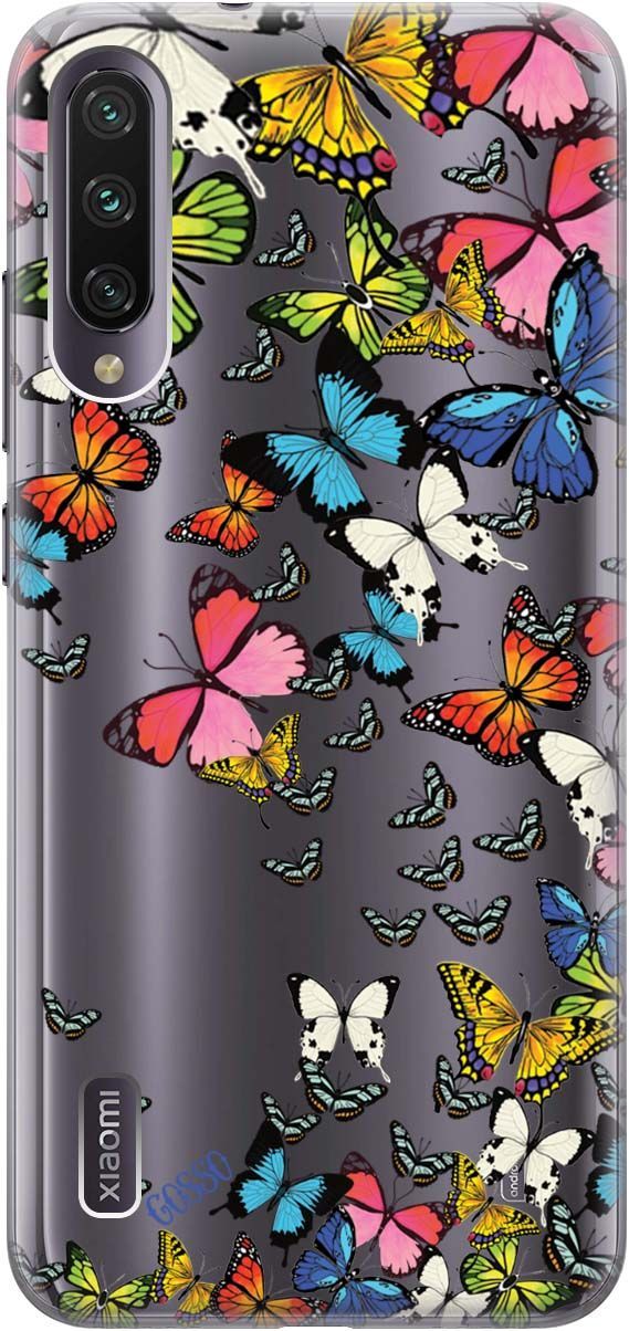 

Чехол на Xiaomi Mi A3 "Magic Butterflies" прозрачный, Прозрачный;желтый, 703