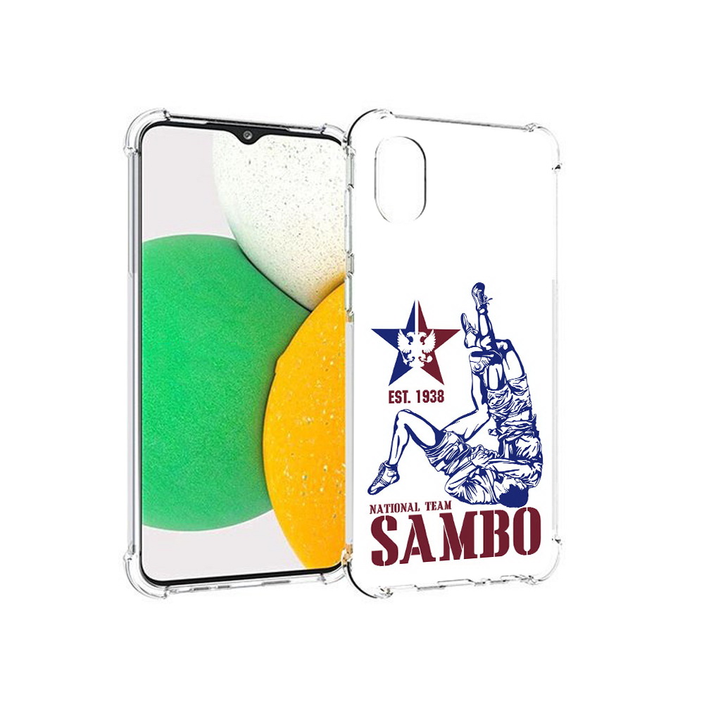 

Чехол MyPads Tocco для Samsung Galaxy A03 Core единоборства самбо (PT224480.538.344), Прозрачный, Tocco