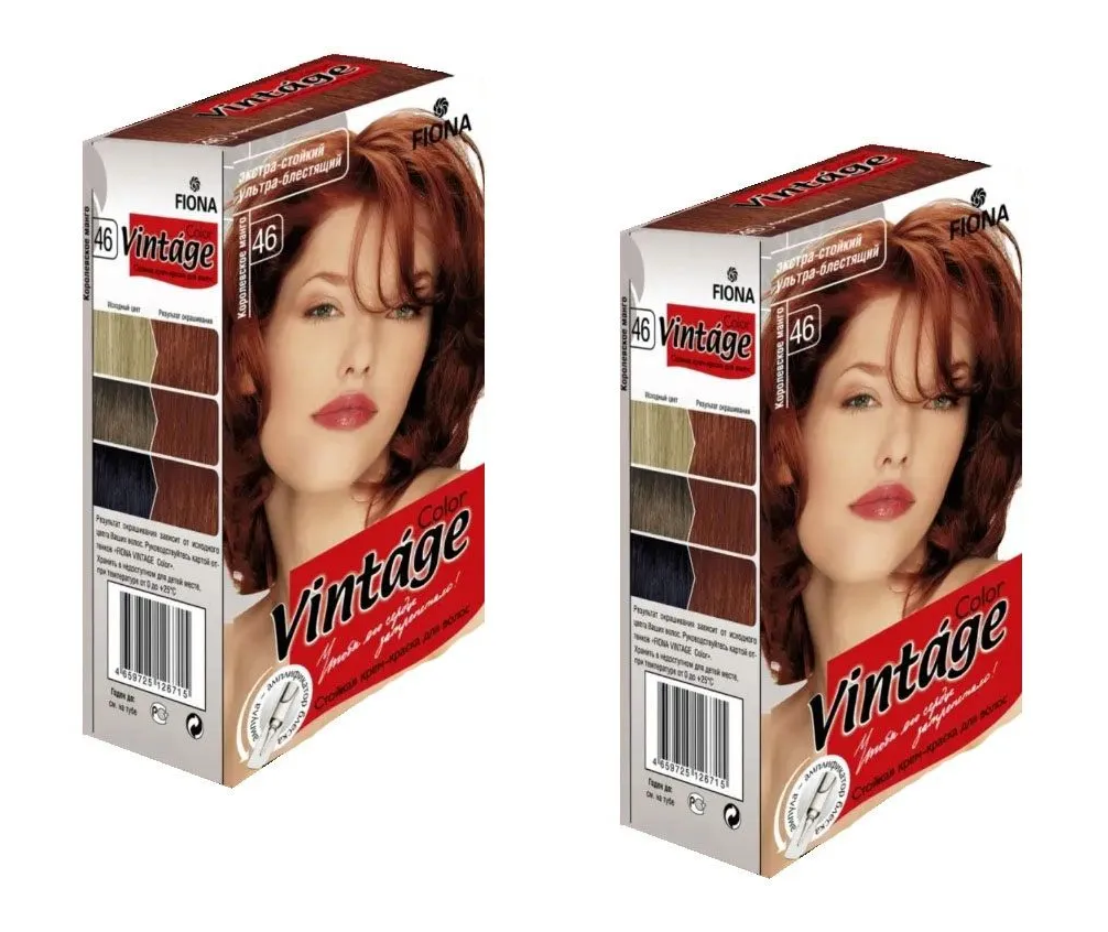 

Краска для волос Fiona Vintage Color тон 46 Королевское манго 2шт