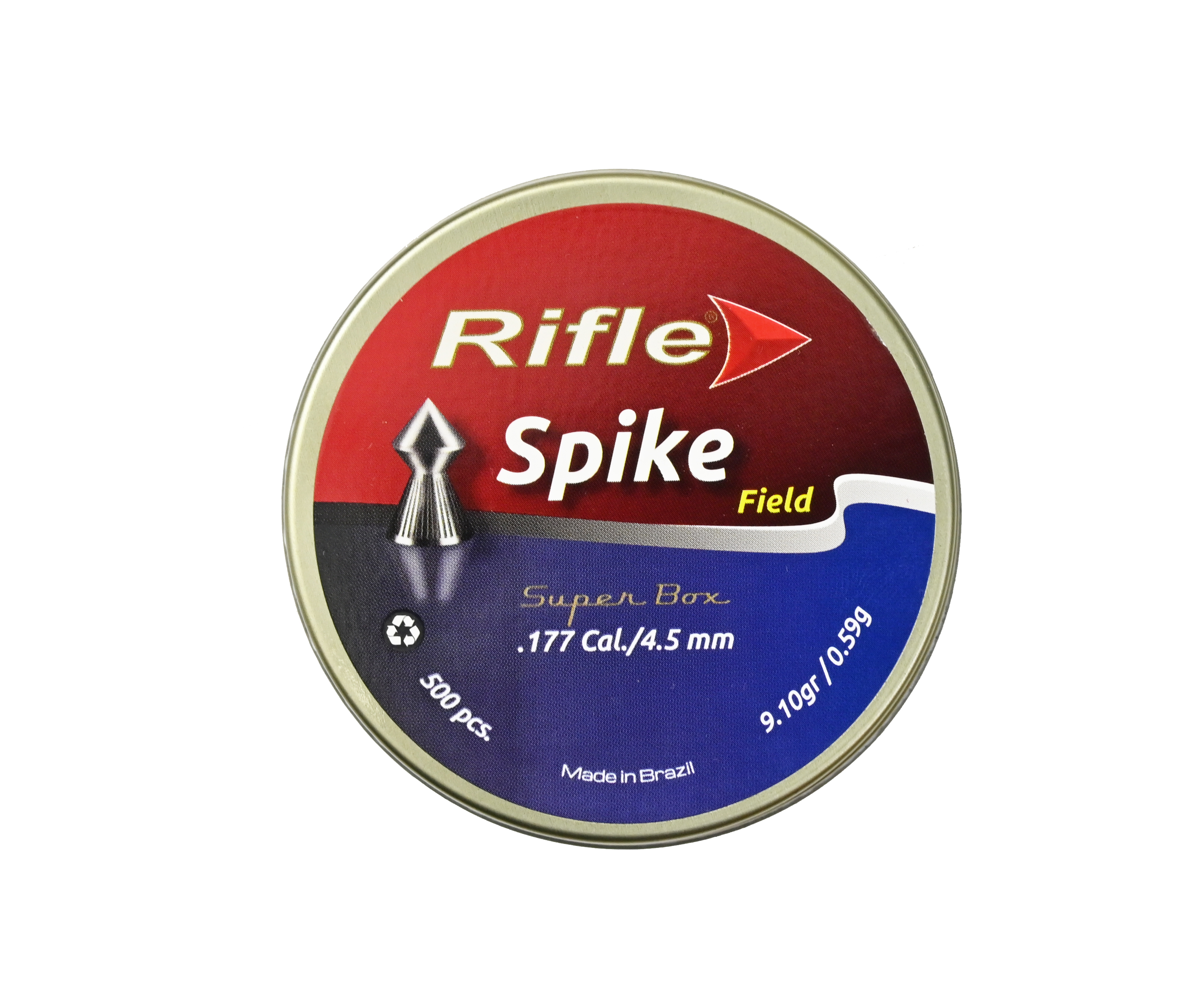 

Пули пневматические Rifle Field Series Spike 4.5 мм 500 шт, 0.59 грамм, Серебристый, Field Series Spike