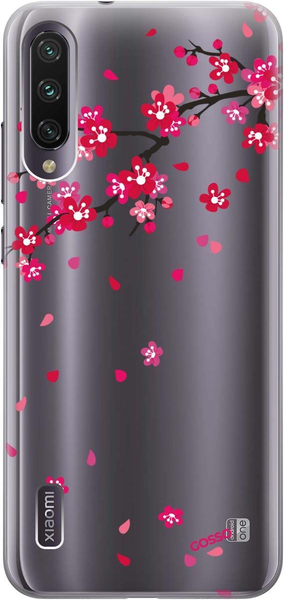 

Чехол на Xiaomi Mi A3 "Sakura" прозрачный, Прозрачный;коричневый, 703