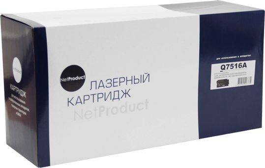 

Картридж NetProduct (N-Q7516A) для HP LJ 5200, 12K, Черный
