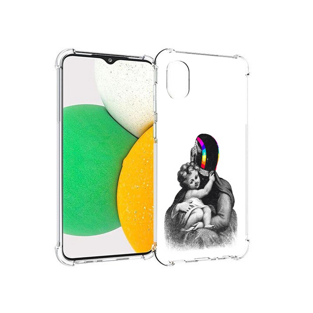 

Чехол MyPads Tocco для Samsung Galaxy A03 Core защитник в шлеме (PT224480.538.350), Прозрачный, Tocco
