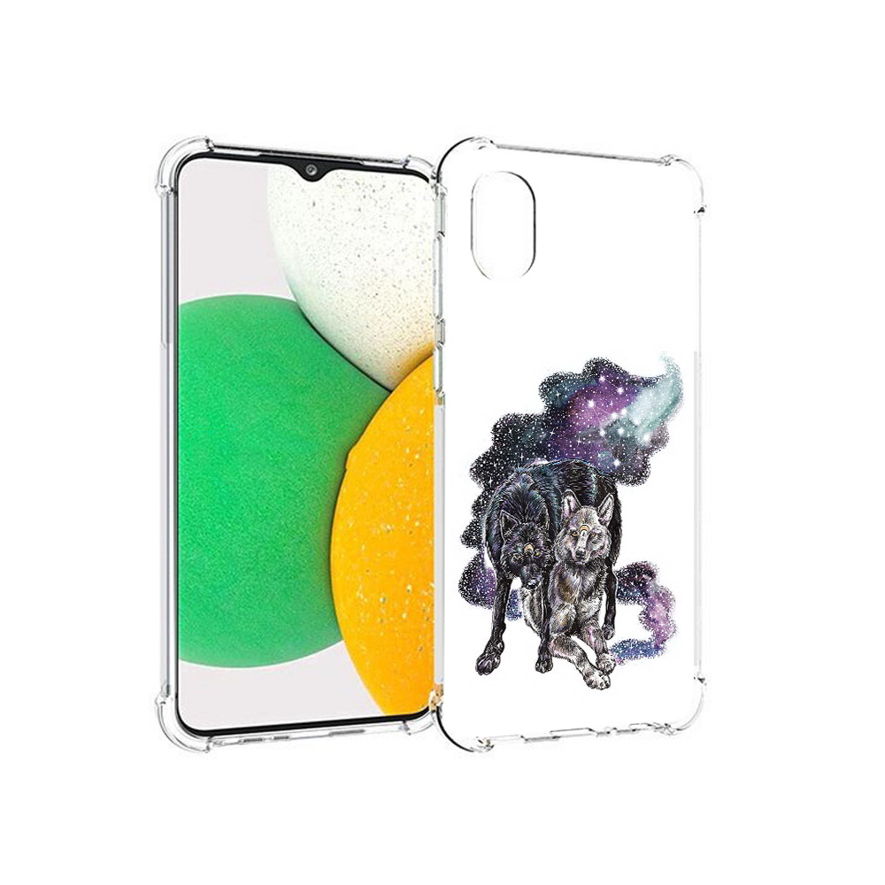 

Чехол MyPads Tocco для Samsung Galaxy A03 Core звездные волки (PT224480.538.352), Прозрачный, Tocco
