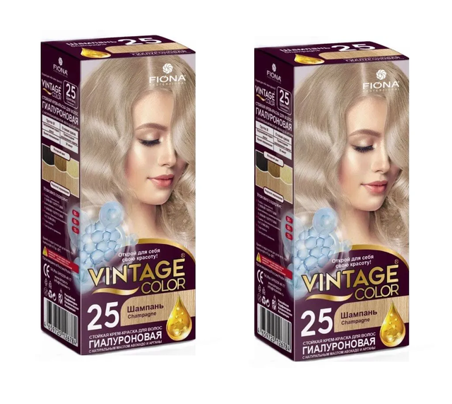 

Краска для волос Fiona Vintage Color тон 25 Шампань 2 уп
