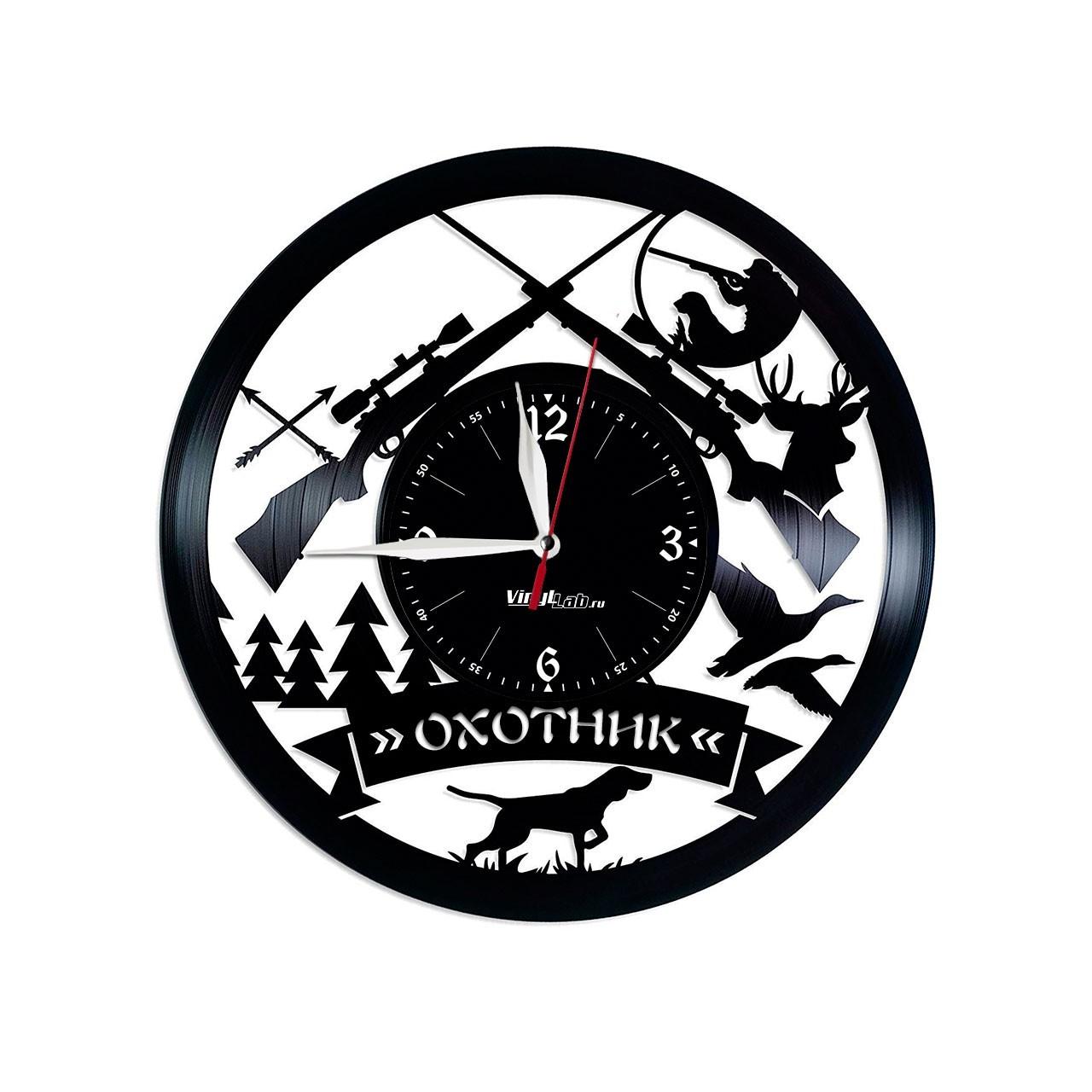 фото Часы из виниловой пластинки (c) vinyllab - охотник