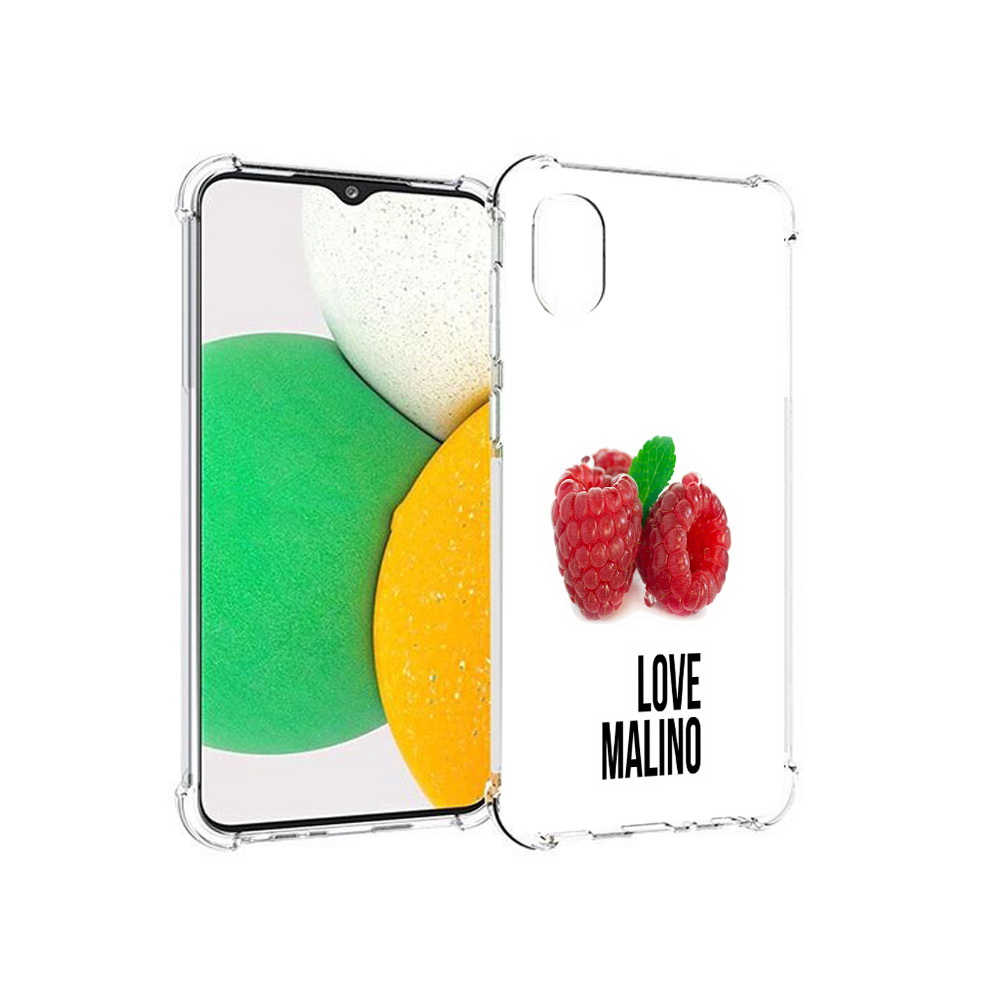 

Чехол MyPads Tocco для Samsung Galaxy A03 Core Бренд лове малино (PT224480.538.36), Прозрачный, Tocco