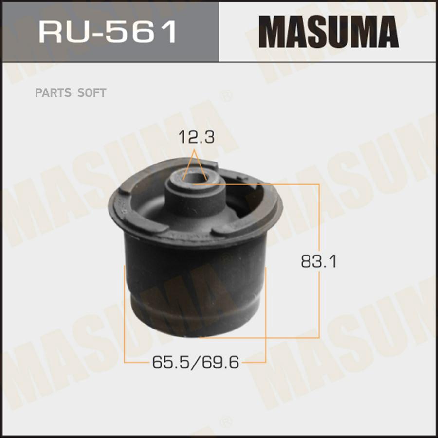 Ru561 сайлентблок Задней Балки Toyota Yaris Ksp90/Nlp90/Nsp90/Scp90/Ncp90/Zsp90 05-11 Masu