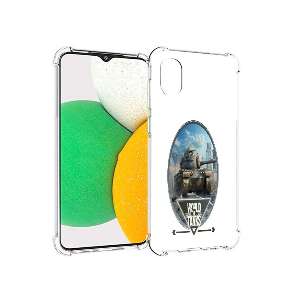 

Чехол MyPads Tocco для Samsung Galaxy A03 Core игра с танками (PT224480.538.375), Прозрачный, Tocco