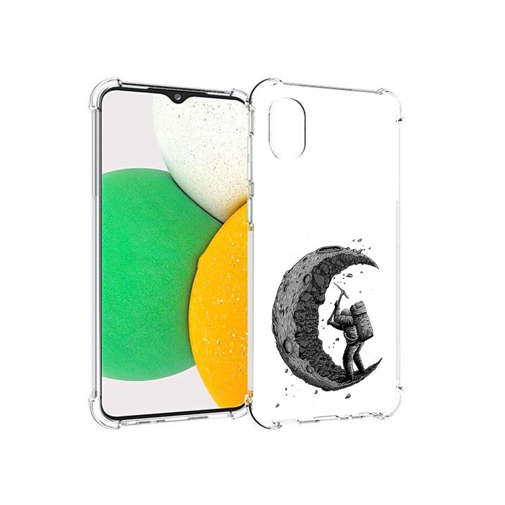 

Чехол MyPads Tocco для Samsung Galaxy A03 Core камненная луна (PT224480.538.384), Прозрачный, Tocco