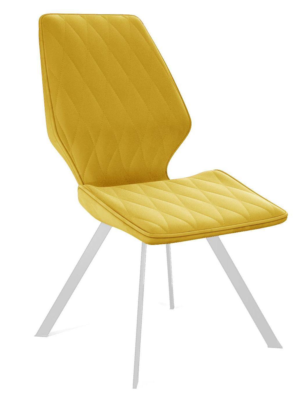 

Стул DikLine 242M B16 YELLOW/ ножки белые