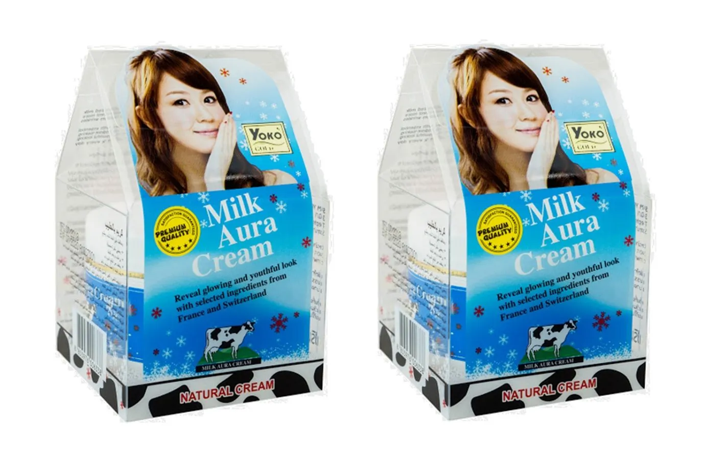 Крем для лица YOKO Milk Aura Gold Сияние и молодость 2 шт