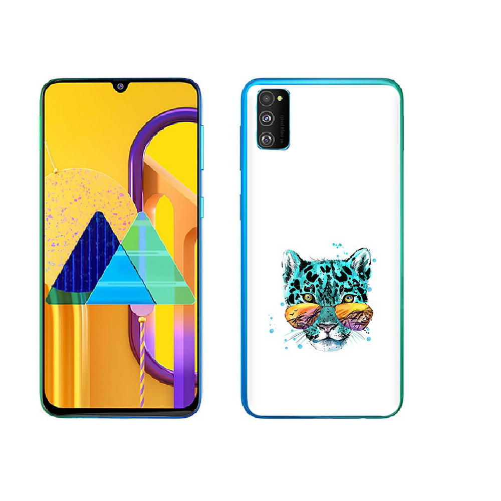 

Чехол MyPads Tocco для Samsung Galaxy M23 голубой лео (PT227329.604.294), Прозрачный, Tocco