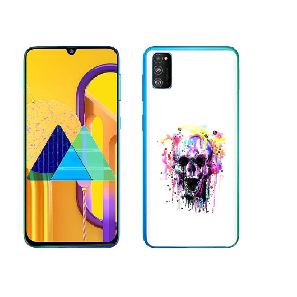 

Чехол MyPads Tocco для Samsung Galaxy M23 граффити череп (PT227329.604.298), Прозрачный, Tocco