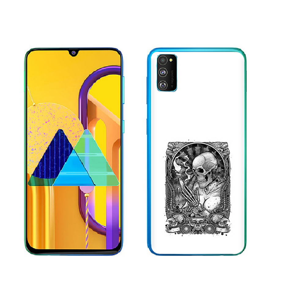

Чехол MyPads Tocco для Samsung Galaxy M23 девушка скелет (PT227329.604.316), Прозрачный, Tocco