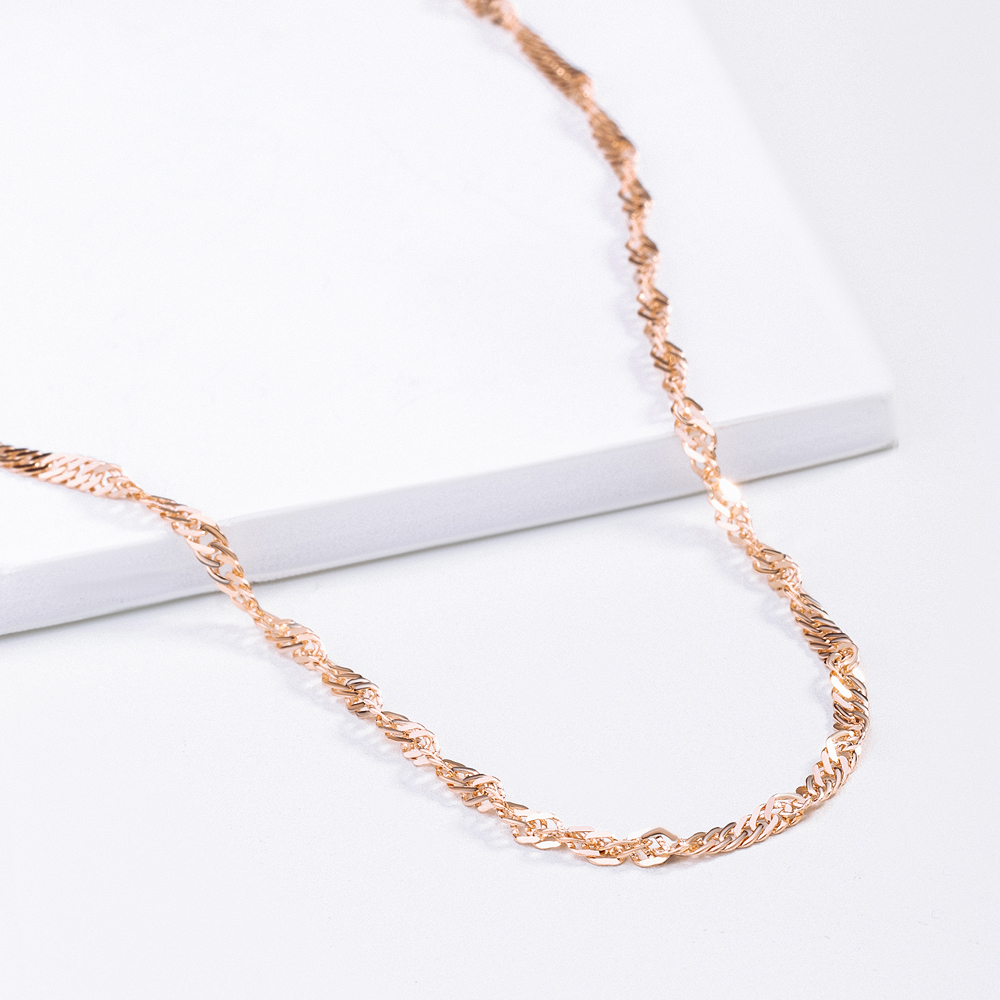 

Цепочка НАШЕ ЗОЛОТО ТЗЦПН20412040 из красного золота, 50 см