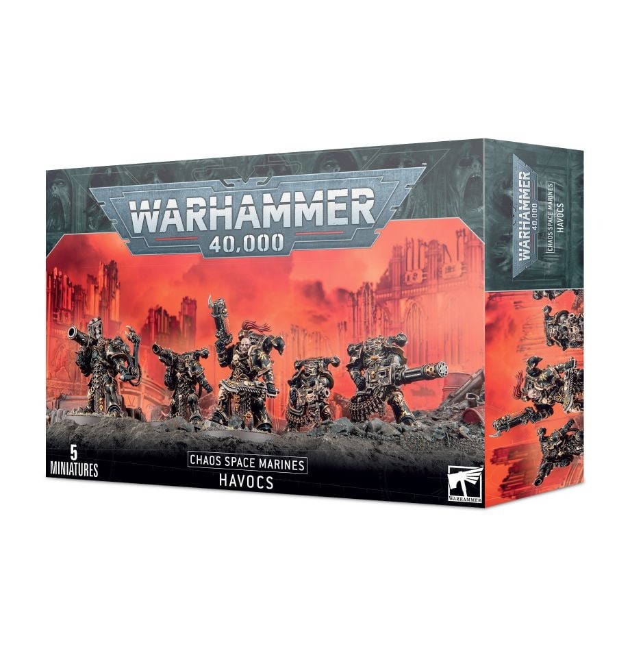 Миниатюра для игры Games Workshop Warhammer 40000 Chaos Space Marines: Havocs 43-61