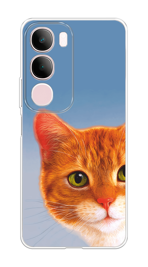 

Чехол на Vivo Y19s Любопытный котик, Коричневый, 2612350-1