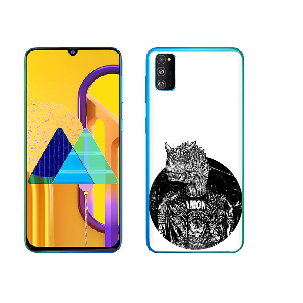 Чехол MyPads Tocco для Samsung Galaxy M23 динозавр в куртке (PT227329.604.328)
