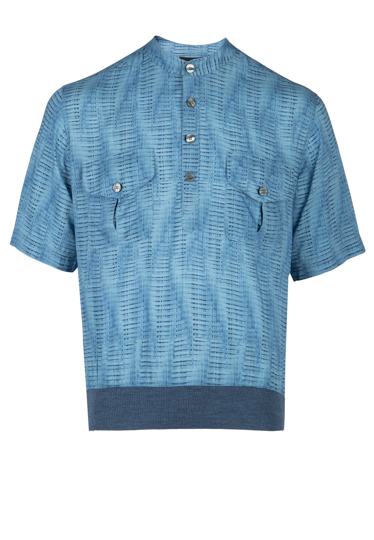 Рубашка мужская Emporio Armani 111120 голубая M