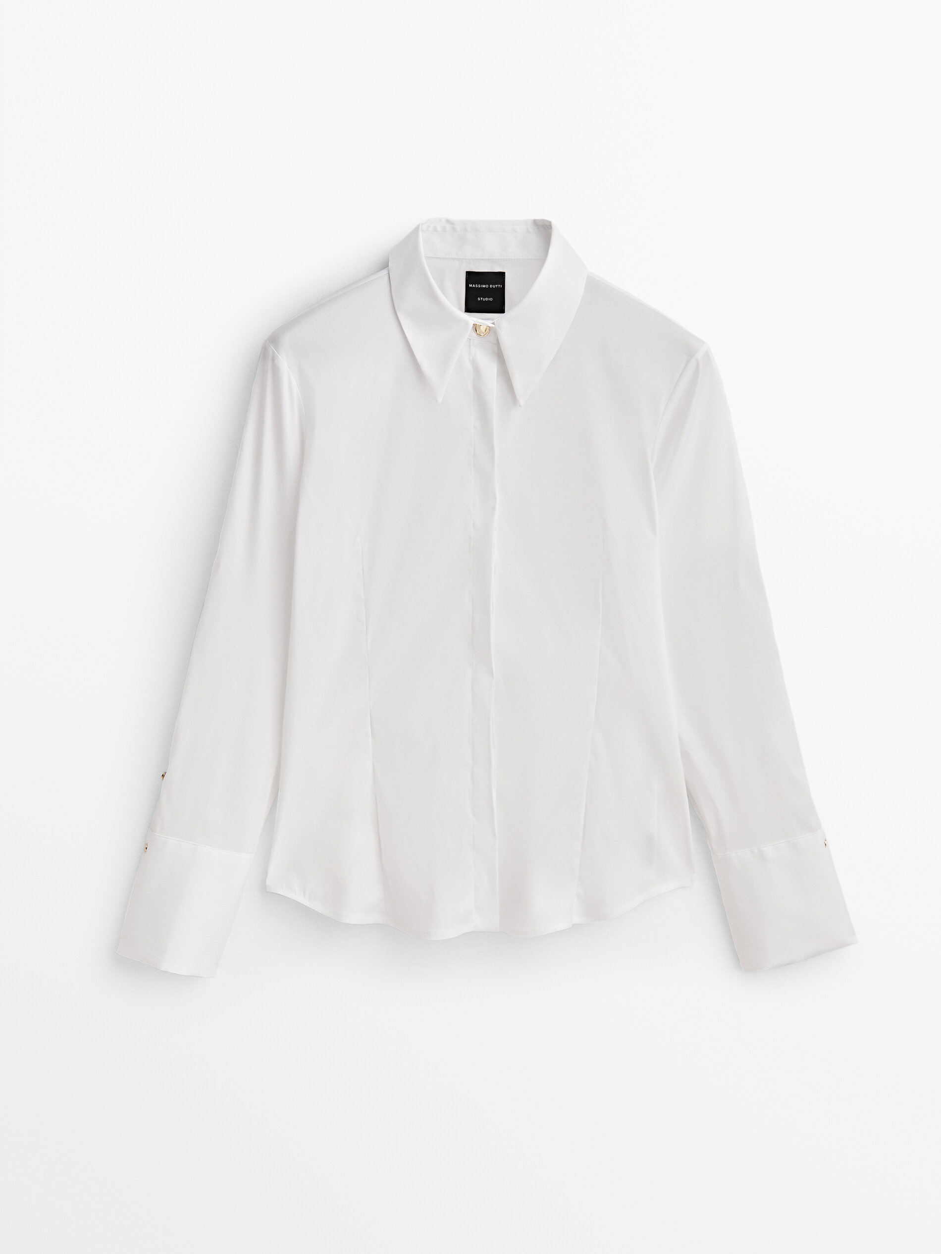 

Блуза женская Massimo Dutti 09032952250 белая XS, 09032952250