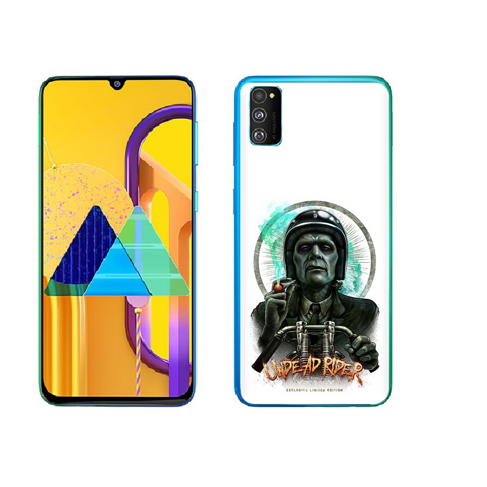 

Чехол MyPads Tocco для Samsung Galaxy M23 зеленый мужчина с сигаретой на мотоцикле, Прозрачный, Tocco