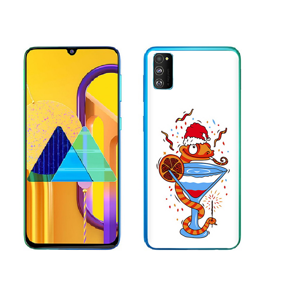 

Чехол MyPads Tocco для Samsung Galaxy M23 змейка (PT227329.604.364), Прозрачный, Tocco