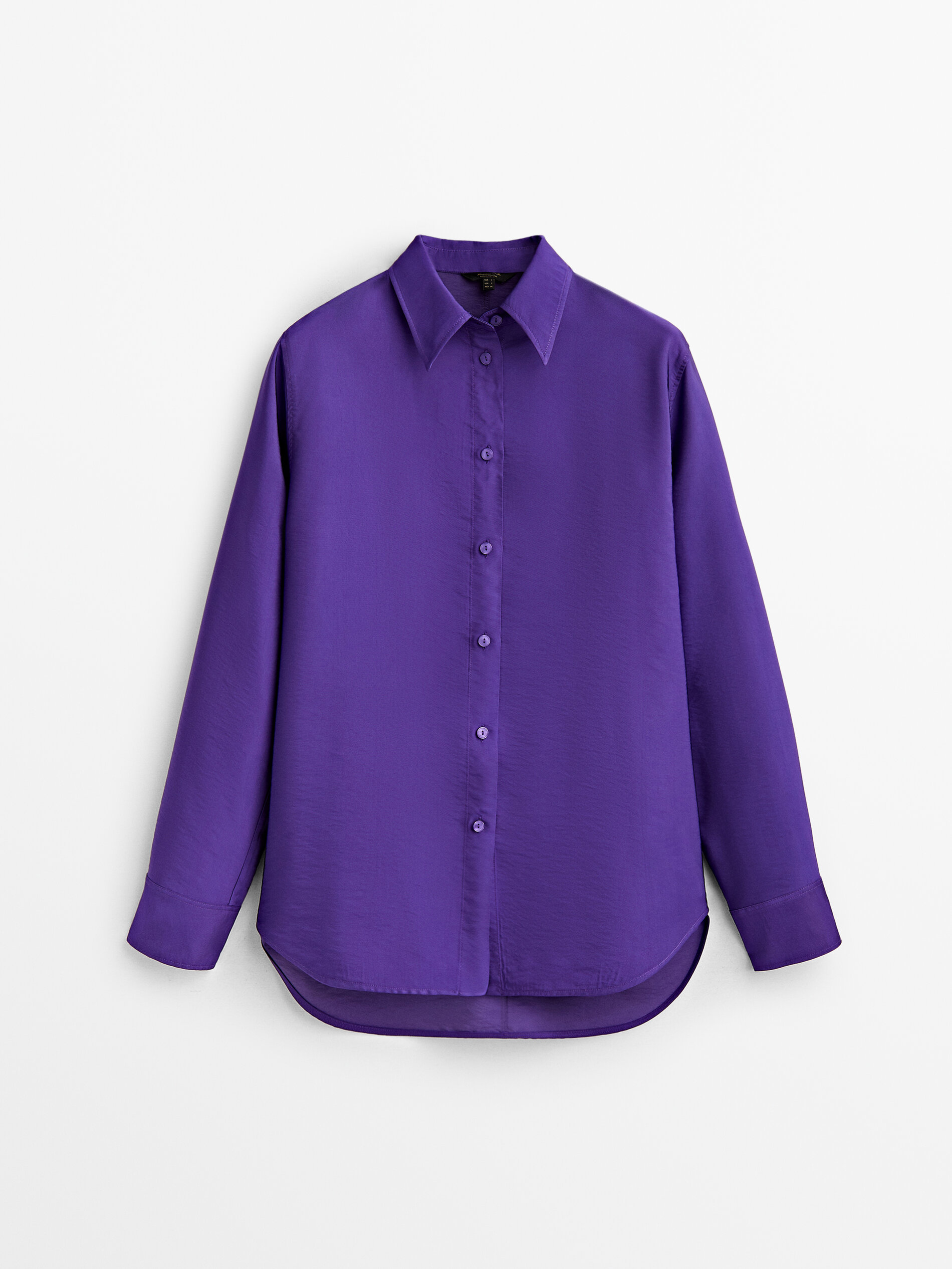 

Блуза женская Massimo Dutti 05148570611 фиолетовая M, 05148570611
