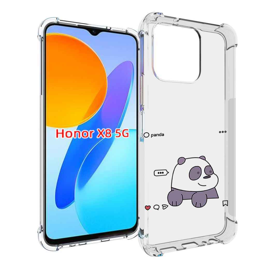 

Чехол MyPads пандочка-фотка для Honor X8 5G, Прозрачный, Tocco