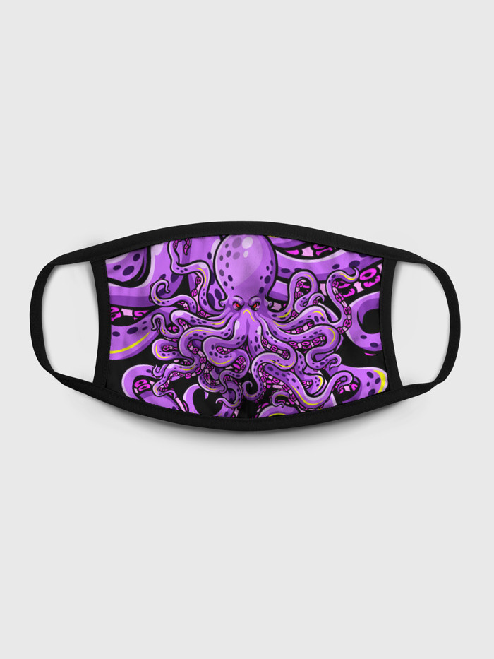 

Многоразовая маска унисекс Burnettie Кровожадный Осьминог, Разноцветный, Кровожадный Осьминог