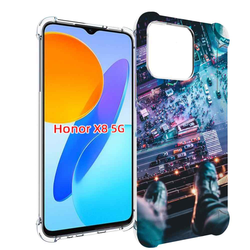 

Чехол MyPads парень на крыше для Honor X8 5G, Прозрачный, Tocco