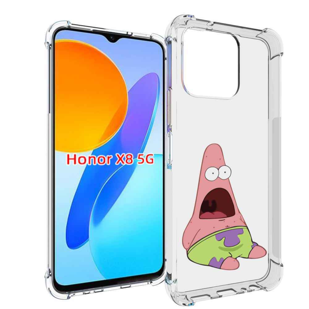 

Чехол MyPads патрик-в-шоке детский для Honor X8 5G, Прозрачный, Tocco