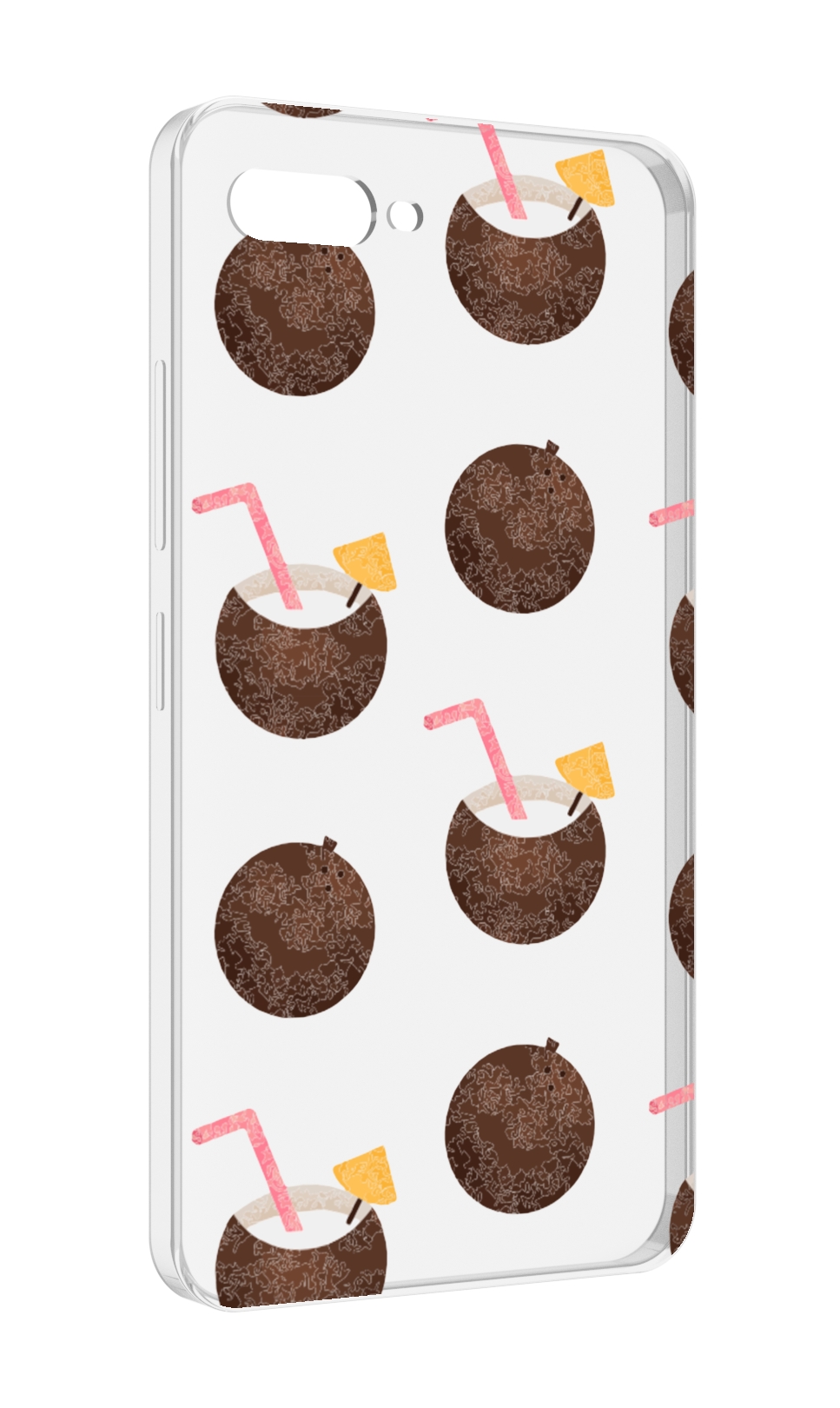 

Чехол MyPads кокосики для ITEL A25 / ITEL A25 Pro / ITEL A35, Прозрачный, Tocco