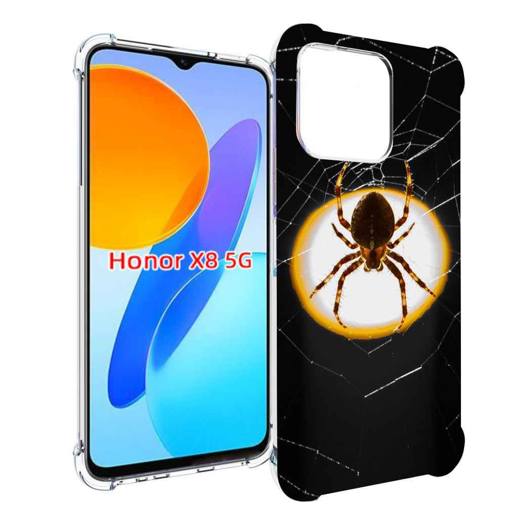

Чехол MyPads паук-с-паутинкой для Honor X8 5G, Прозрачный, Tocco