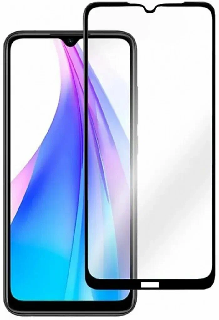 

Защитное стекло для Xiaomi Redmi Note 8 (2021) полное покрытие, черный (в упаковке)
