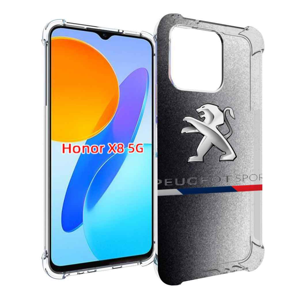 

Чехол MyPads пежо-peugeot-1 для Honor X8 5G, Прозрачный, Tocco