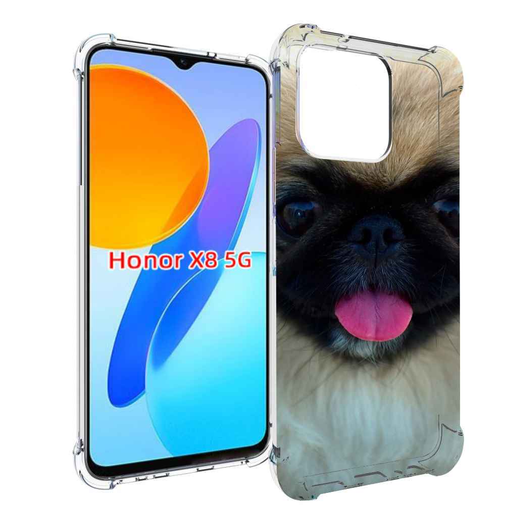 

Чехол MyPads пекинез для Honor X8 5G, Прозрачный, Tocco