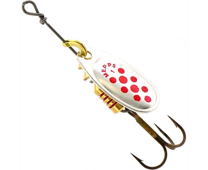 

Вращающаяся блесна Mepps Comet Decoree 1шт цвет silver/red dot, Красный;золотистый;серебристый, Comet Decoree