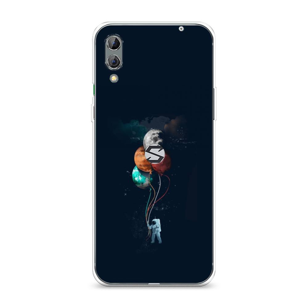 

Чехол на Xiaomi Black Shark 2 "Космонавт с шариками", Разноцветный, 36350-4