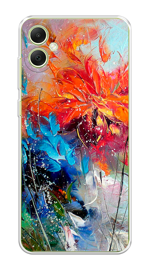

Чехол на Samsung Galaxy A05 "Абстрактные цветы", Оранжевый;синий, 2108750-1