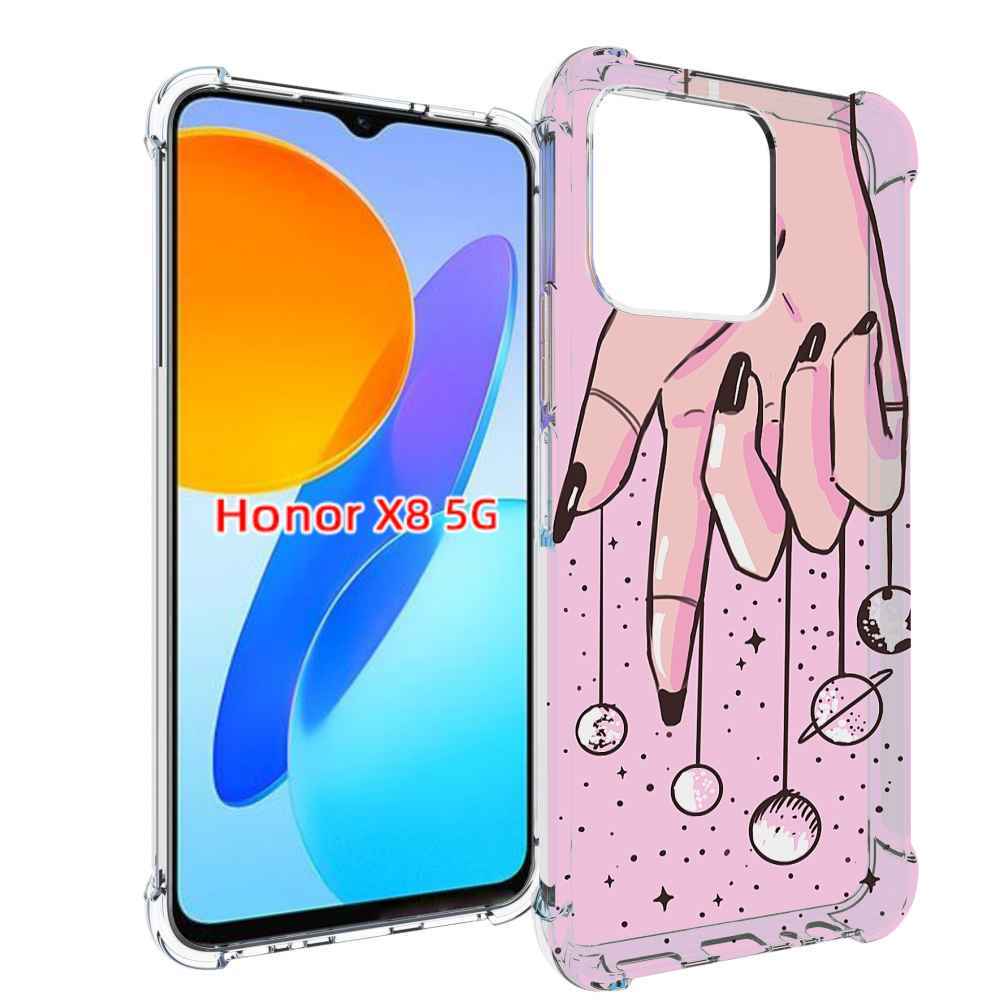 

Чехол MyPads планеты-на-пальцах для Honor X8 5G, Прозрачный, Tocco