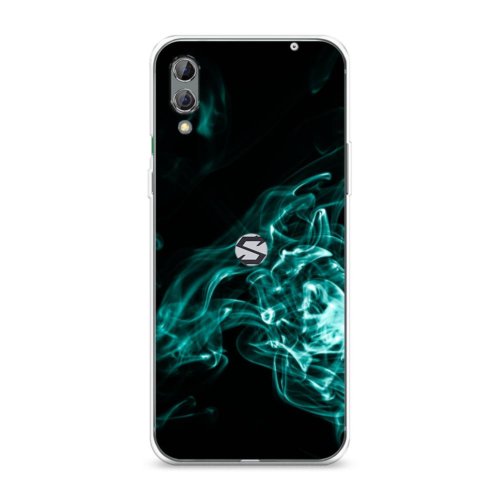 

Чехол на Xiaomi Black Shark 2 "Дым", Голубой;черный, 36350-3