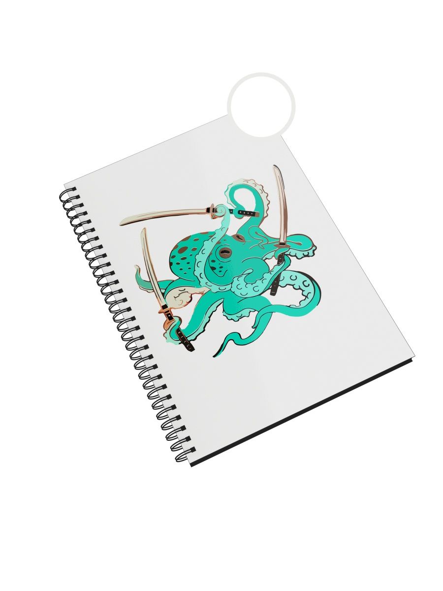 

Блокнот СувенирShop "Осьминог ниндзя/Катана/Octopus" NP-JJOC1-A5/1 A5 48 листов, NP-JJOC1-A5/1