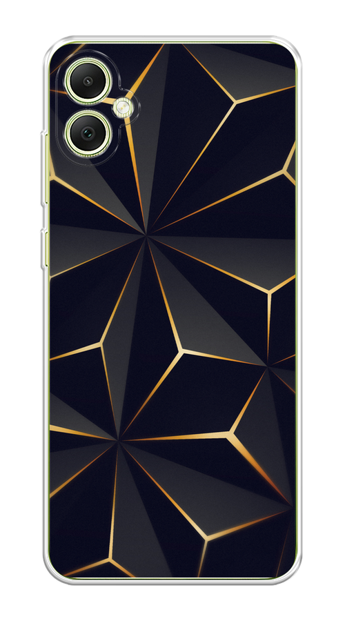 

Чехол на Samsung Galaxy A05 "Черные полигоны", Золотистый;черный, 2108750-1