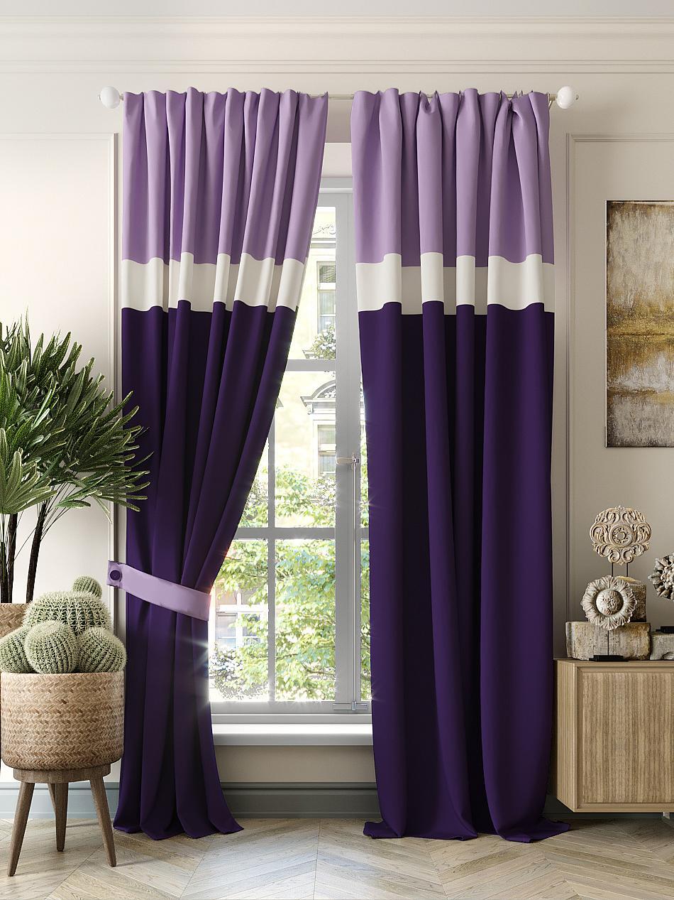 

Комплекты штор AT HOME Галаур высота 260 см, ширина 150 см, Белый, 950636