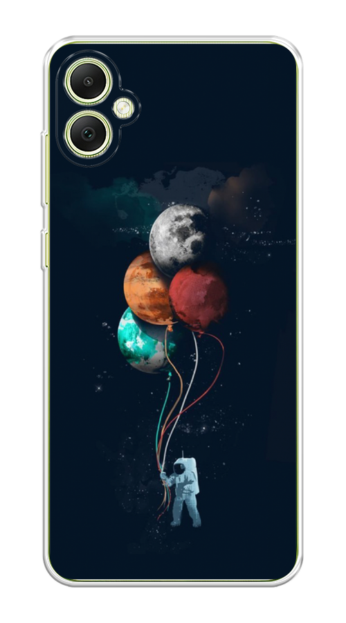 

Чехол на Samsung Galaxy A05 "Космонавт с шариками", Разноцветный, 2108750-1