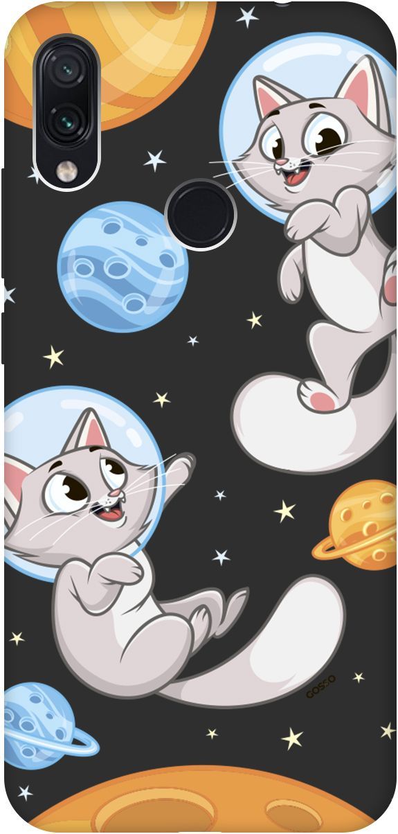 

Чехол на Xiaomi Redmi Note 7 "CosmoCats" черный, Черный;серый, 2638